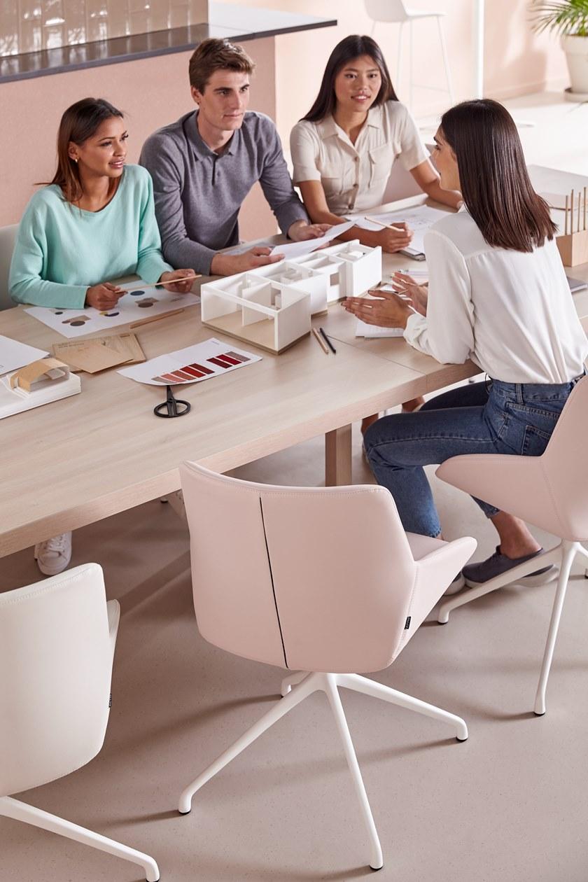 ACTIU Мягкое кожаное кресло Noom sun-id-1371669 - Вид №9