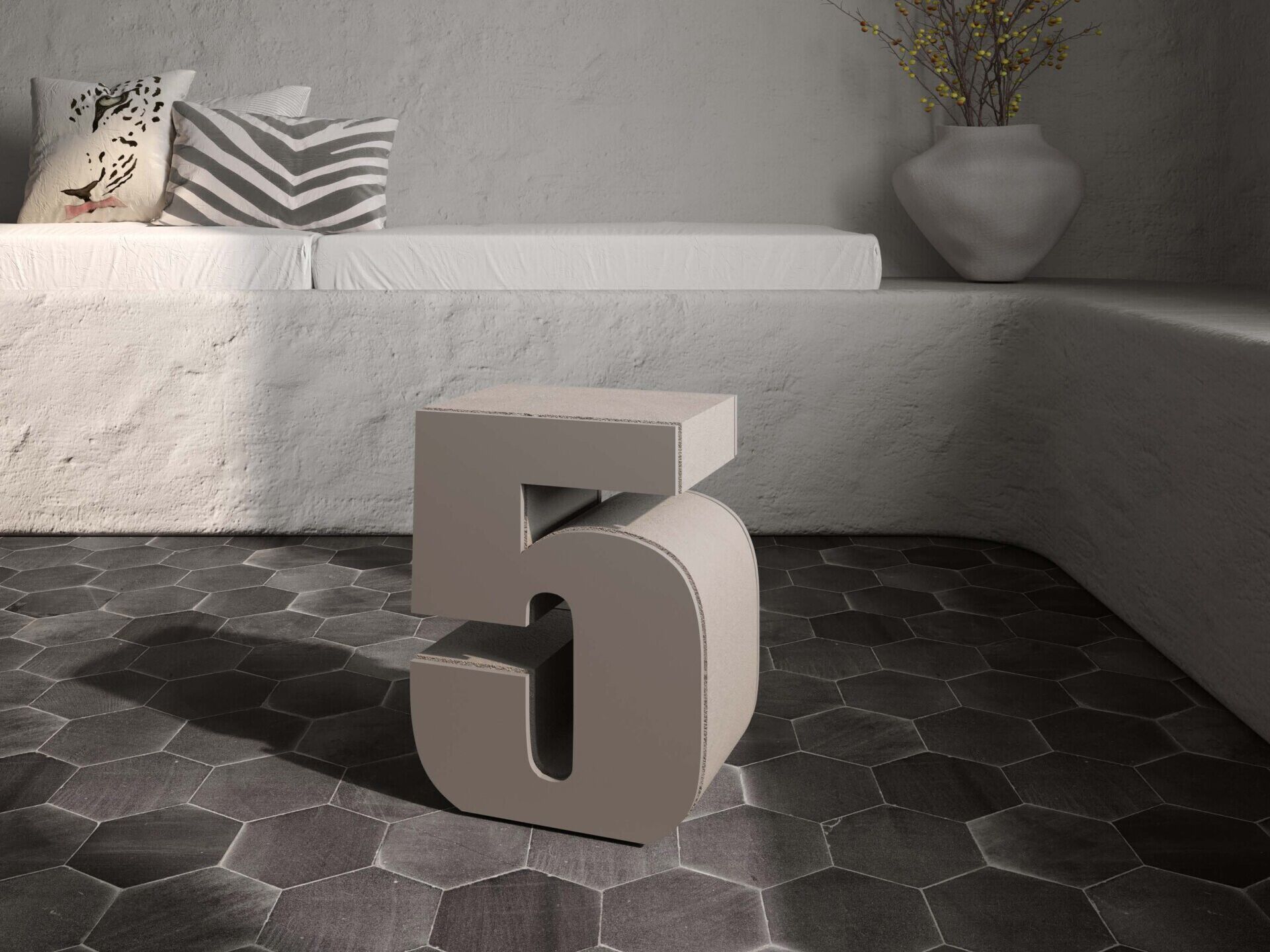 Мебель контейнеры в бетонной конструкции Voltan 555 ARCH-00065661