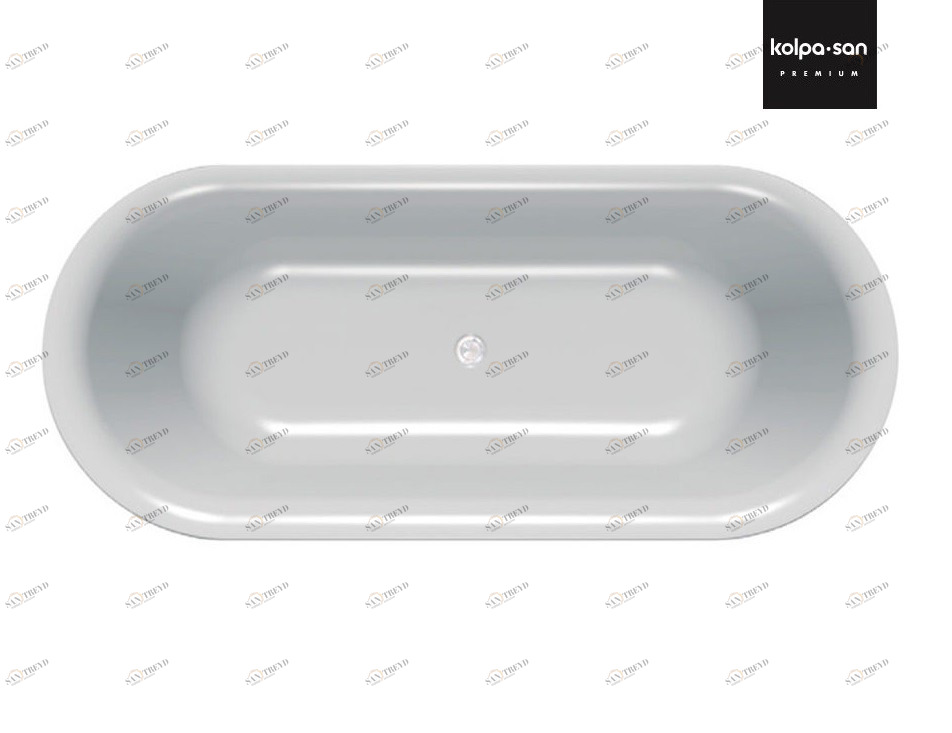 Ванна из искусственного камня Kerrock Antiq 00814 хромотерапия Словения Kolpa-San 