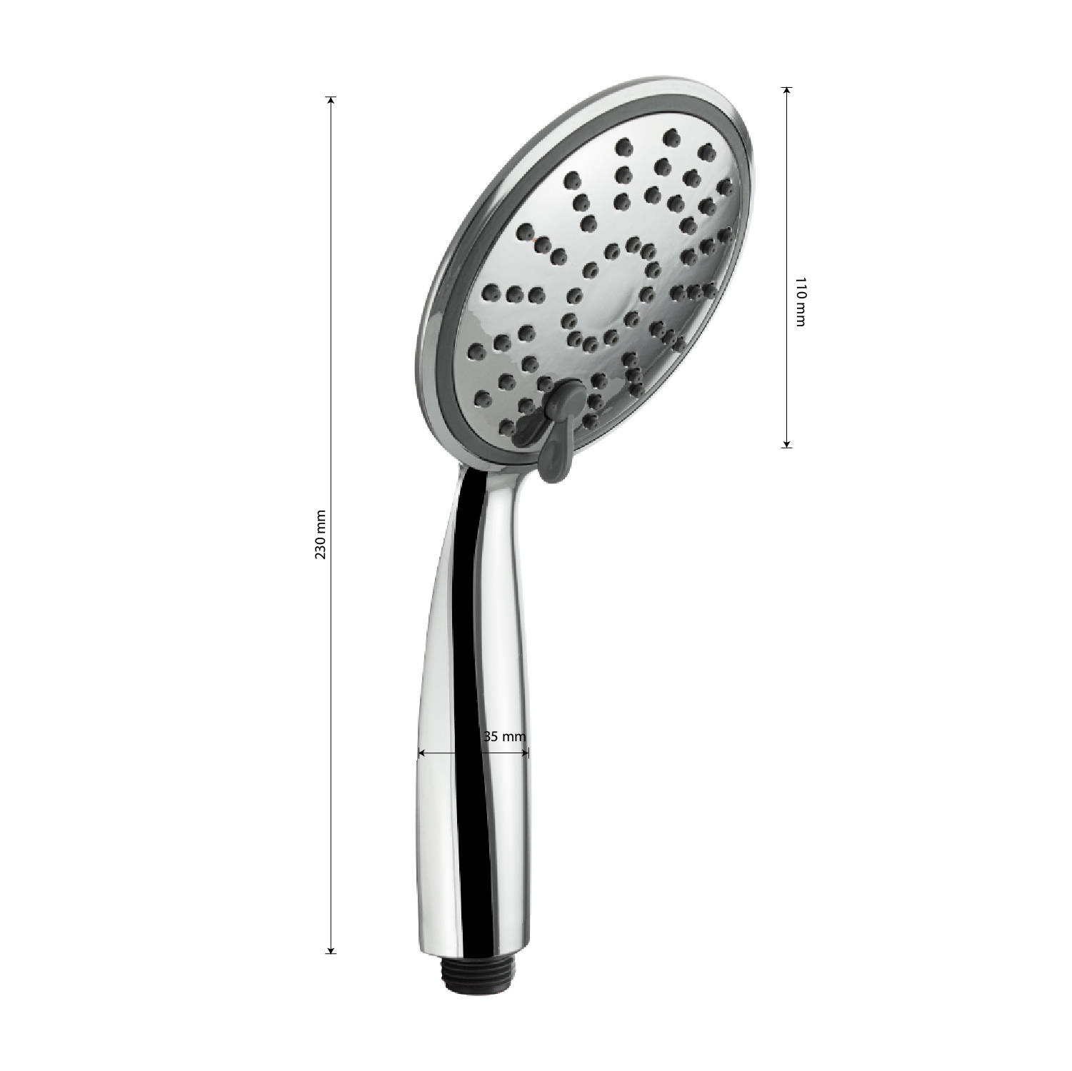 GFmark - Лейка, душевая, массажная, большая, код: 6033  - Вид №2