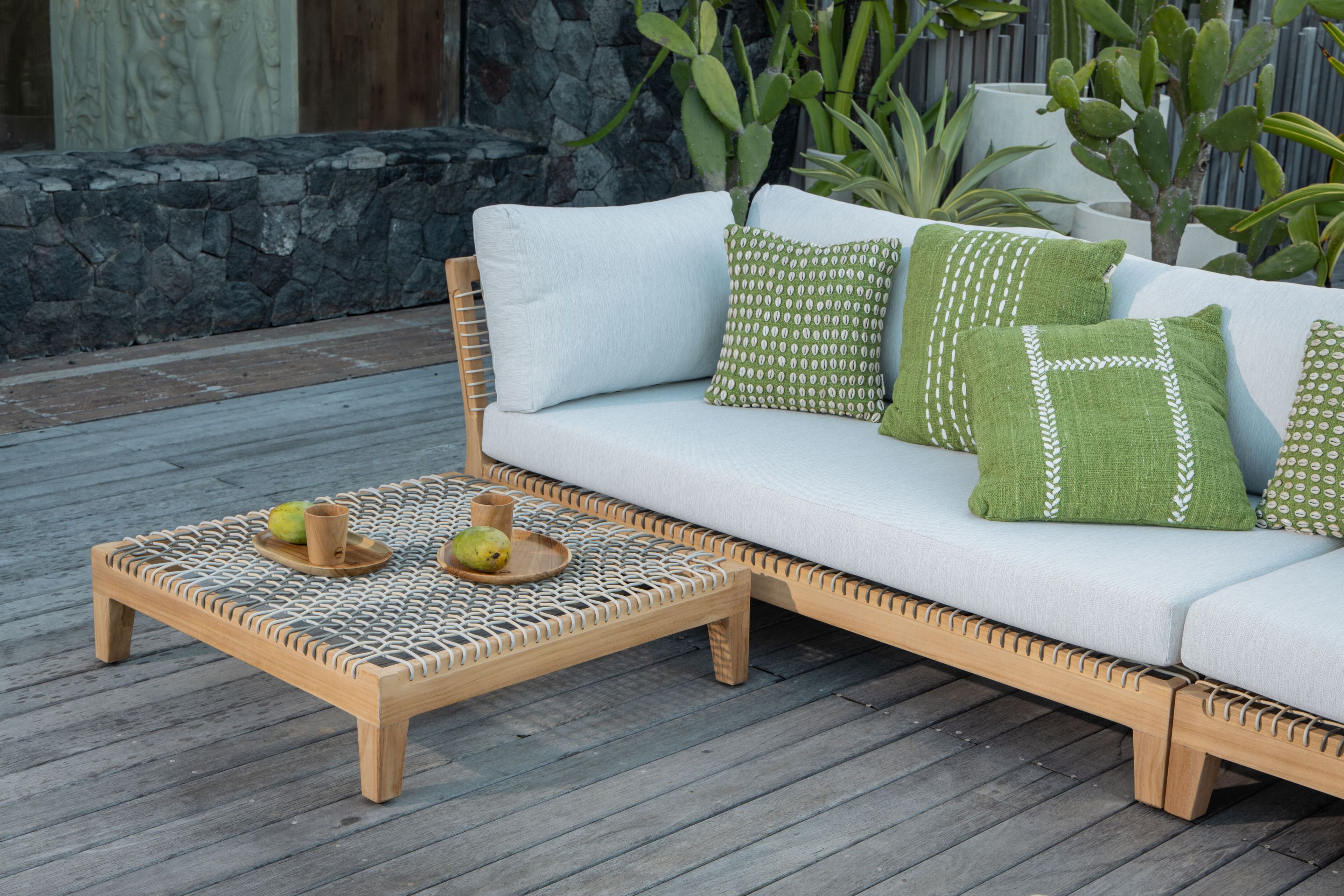 Правый / левый модуль для секционного дивана из тикового дерева cbdesign Венская модульная ARCH-00096006 - Вид №20