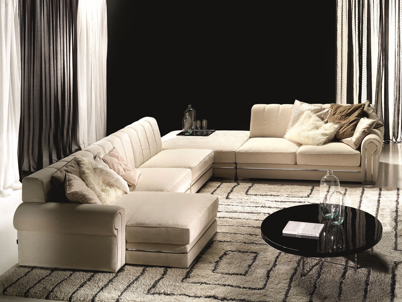 Угловой диван из ткани Former In Italia ARCH-00048286 - Вид №1