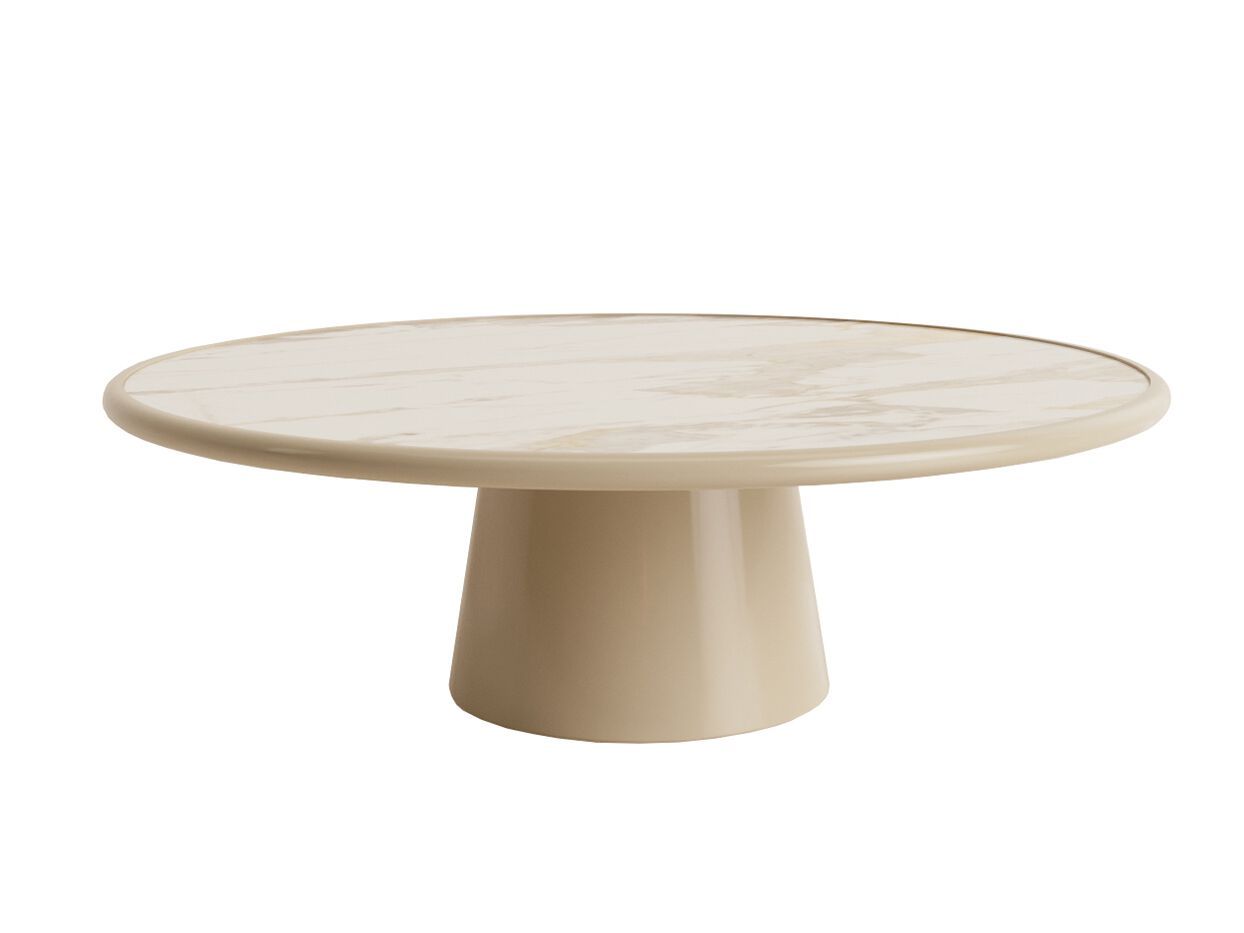 Журнальный столик из дерева и мрамора ANA ROQUE INTERIORS ARCH-00149234