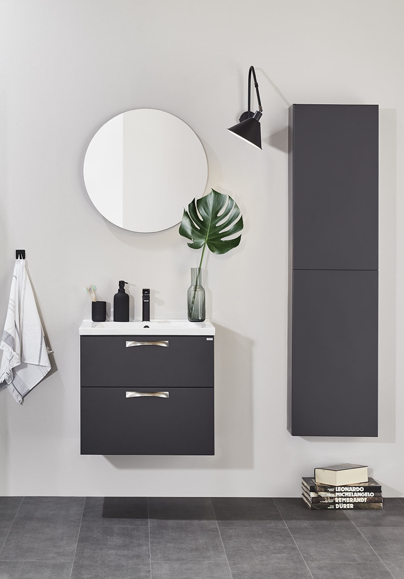 320153 Высокий Кабинет Flex Compact City / Studio Antracit Noro  Антрацитовый Серый  - Вид №1