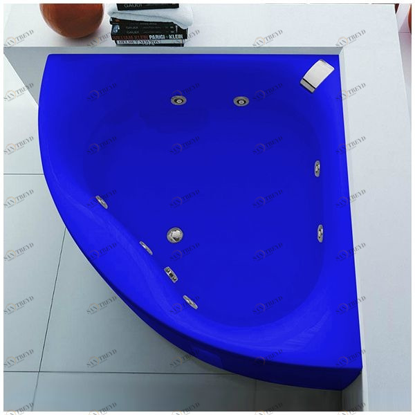 Ванна Gruppo tressee Slide V0447-SI синяя угловая большая Gruppo Treesse V0447SI