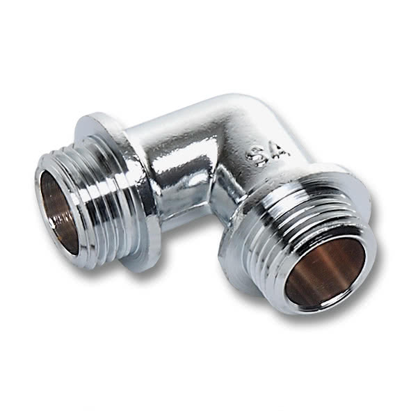 261134C SANHA 611 угол 90° НР, хромированная латунь 3/4 мм  - Вид №1