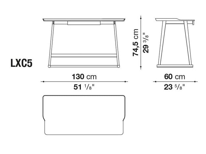 Дубовый стол с ящиками Maxalto Recipio ' 14 ARCH-00041756 - Вид №1