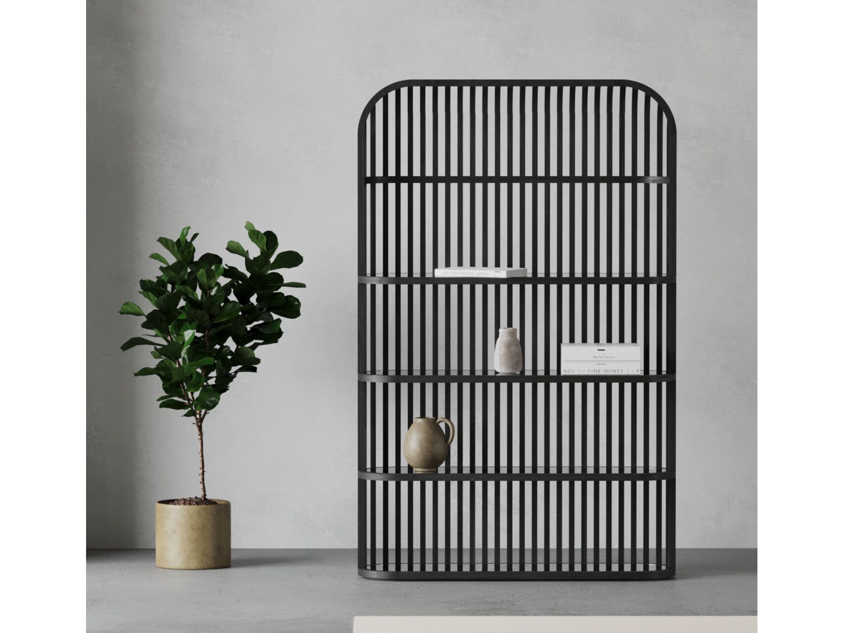 Отдельно стоящий книжный шкаф из массива дерева Air Division ARCH-00029388 - Вид №6