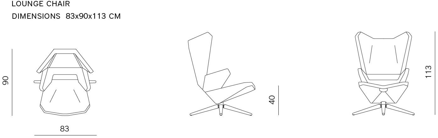 prostoria Стул Wing с 4 спицами Trifidae sun-id-1505178 - Вид №6