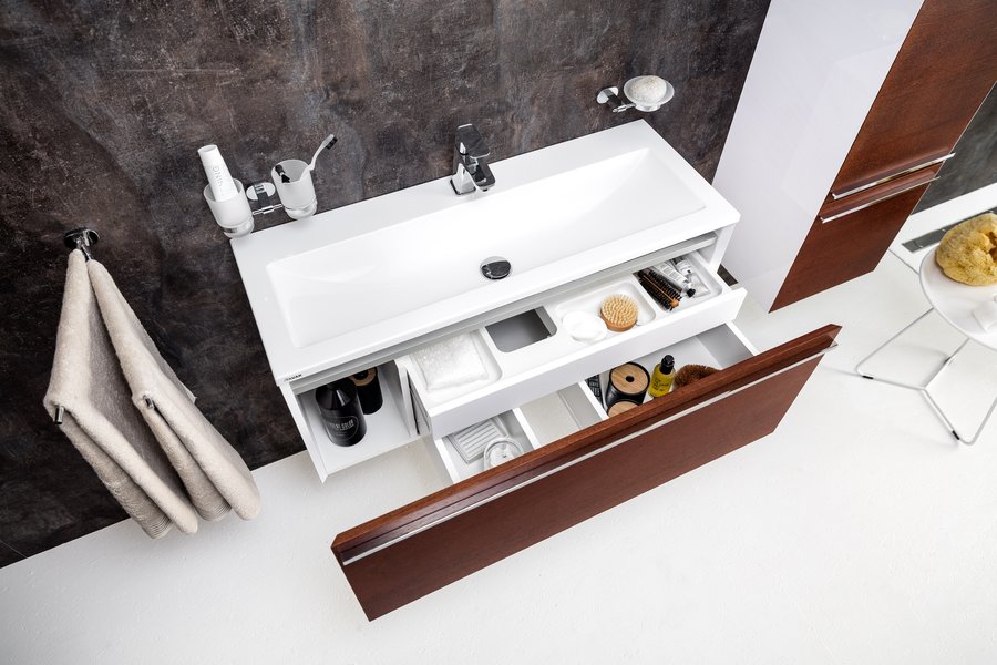 Тумба под умывальник SD 1000 Clear белая/белая Ravak X000000759 - Вид №10