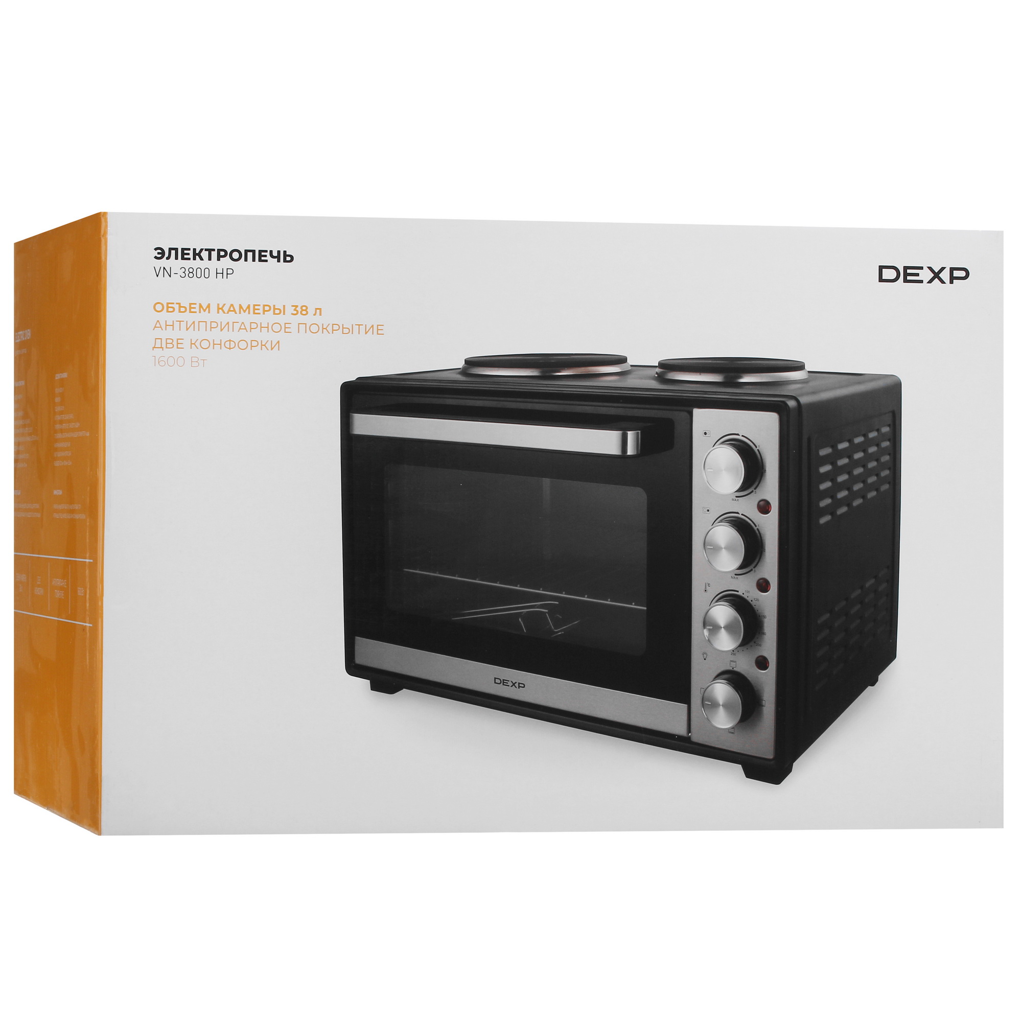 5417199 Мини-печь DEXP VN-3800 HP черный STDN-0057249 - Вид №10