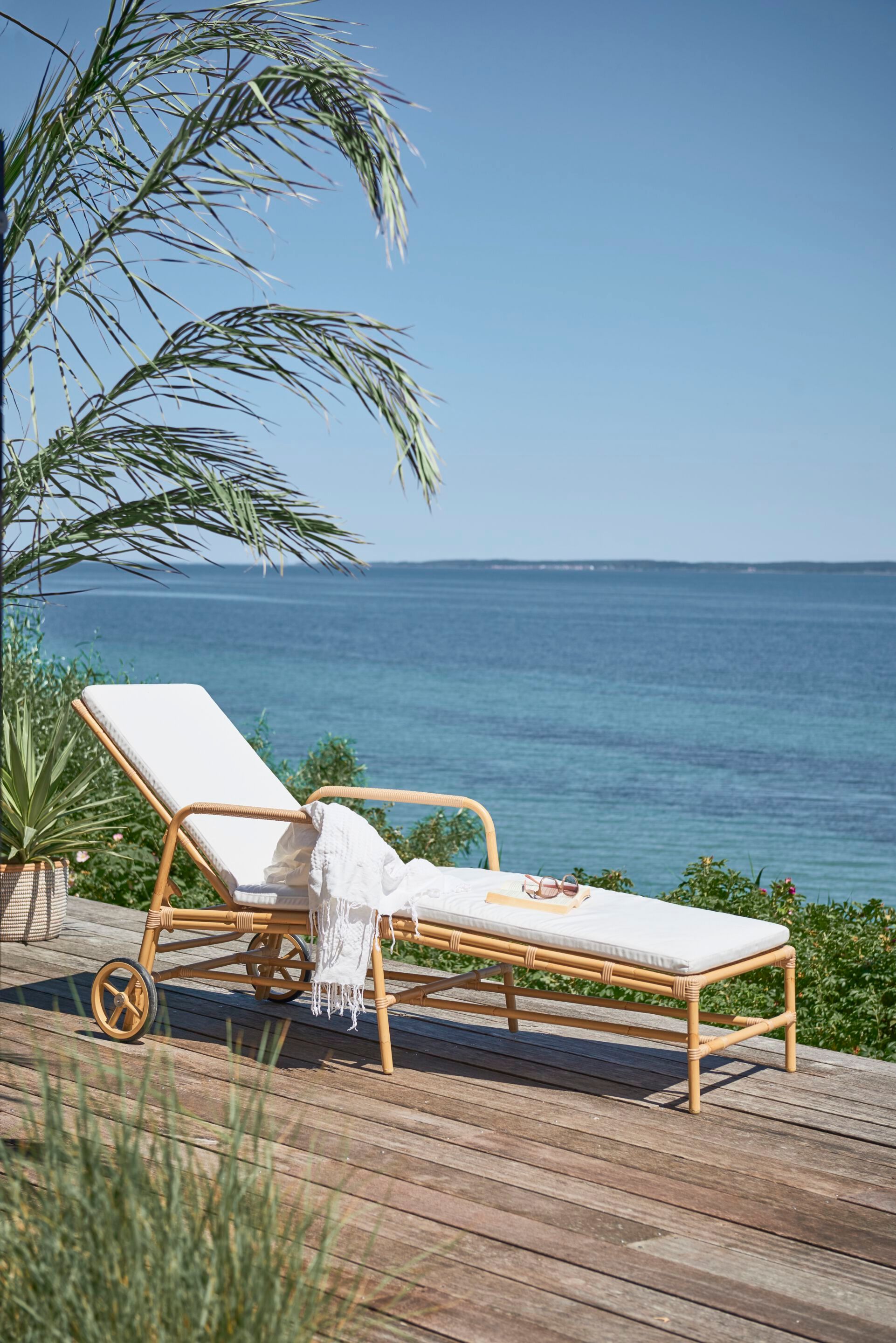 Шезлонг с откидной спинкой из Alu-Rattan &amp; ArtFibre Sika Design Exterior ARCH-00054569 - Вид №1