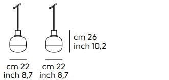 Подвесной светильник из дутого стекла Midj ARCH-00073571 - Вид №2