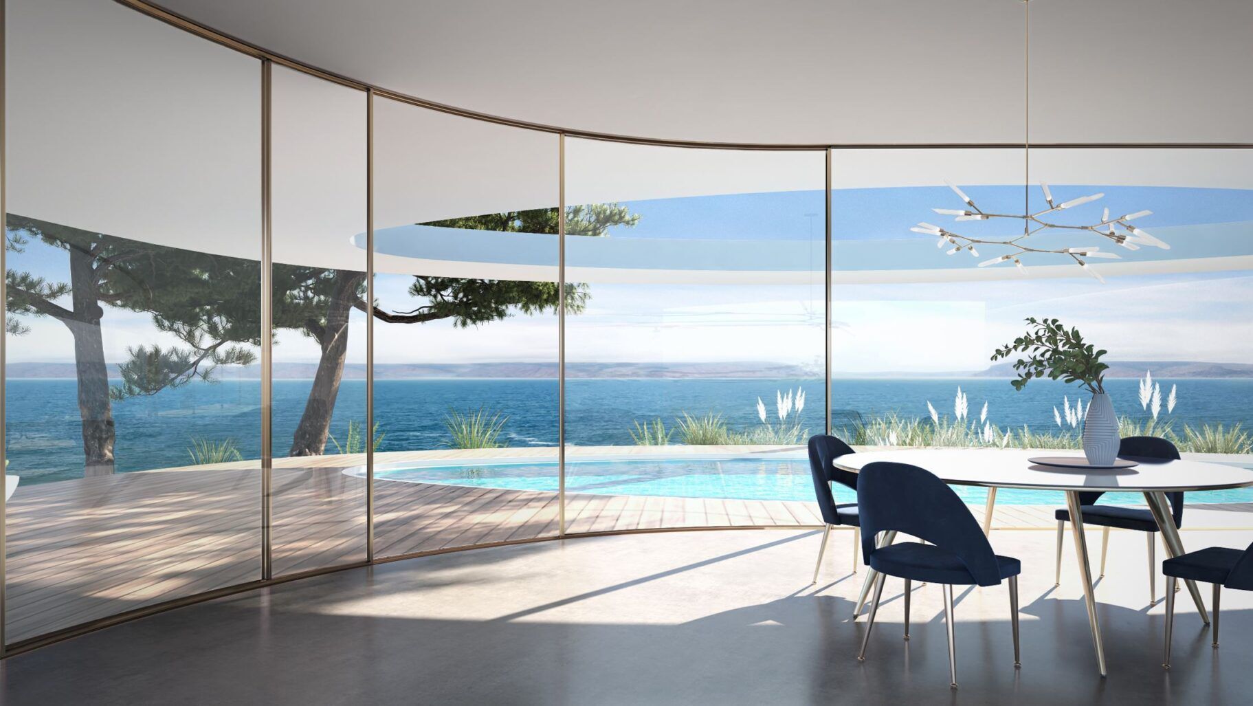 Алюминиевые окна с изогнутыми створками Keller minimal windows® KELLER minimal windows® curve ARCH-00146603 - Вид №4