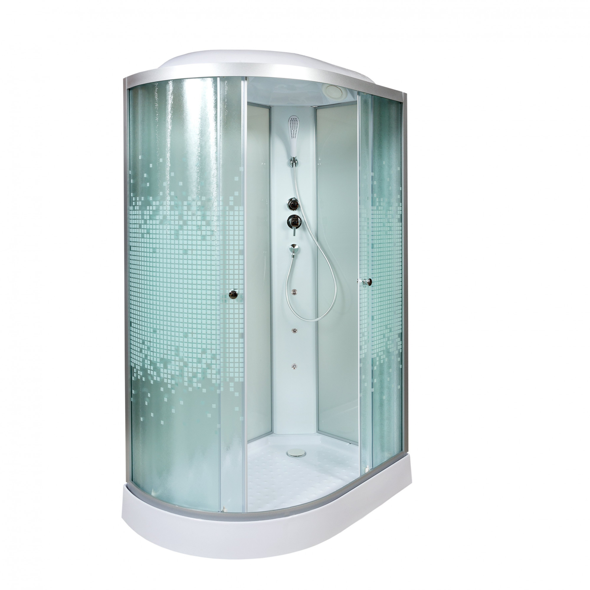 BМ1590 N с гидромассажем BLACK Душевая кабина DETO Серия ВМ L 902 R с гидромассажем