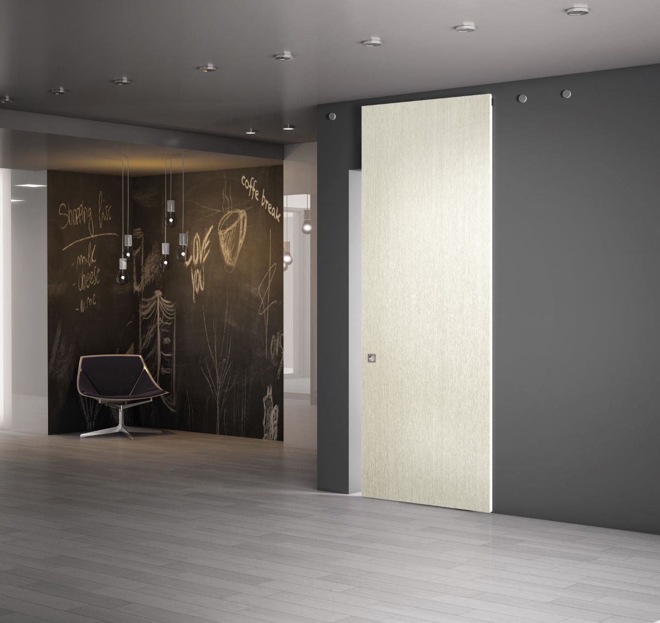 Бескаркасная дубовая дверь PIVATO le porte специальные раздвижные двери ARCH-00124355 - Вид №1