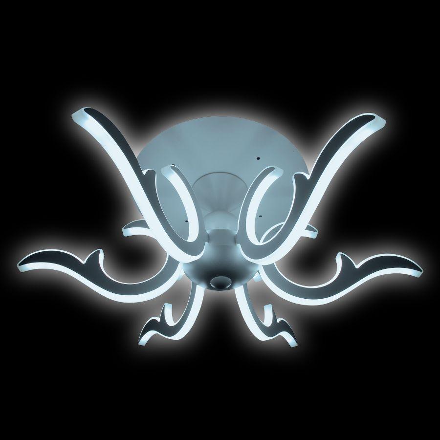 Потолочная светодиодная люстра Ambrella light Orbital Classic FK77/6 WH 200W D720 AMBRELLA LIGHT ДИЗАЙНЕРСКИЕ, ORBITAL CLASSIC 220083 Белый  - Вид №1