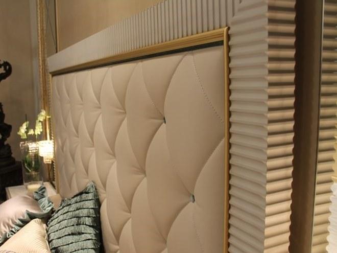 Arvestyle Двуспальная кровать с обивкой из ткани с высоким изголовьем Tiffany sun-id-1499988 - Вид №4