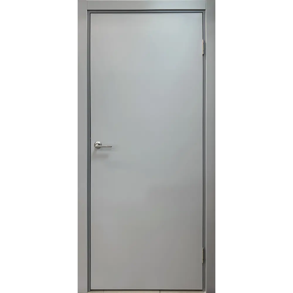 Межкомнатная дверь KAPELLI Classic - влагостойкая ПВХ конструкция в сером цвете 89893364 STLM-0080161