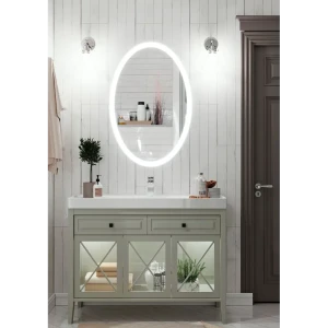 Зеркало для ванной Omega Glass Тип 1 SD37 с подсветкой 60x80 см овальное