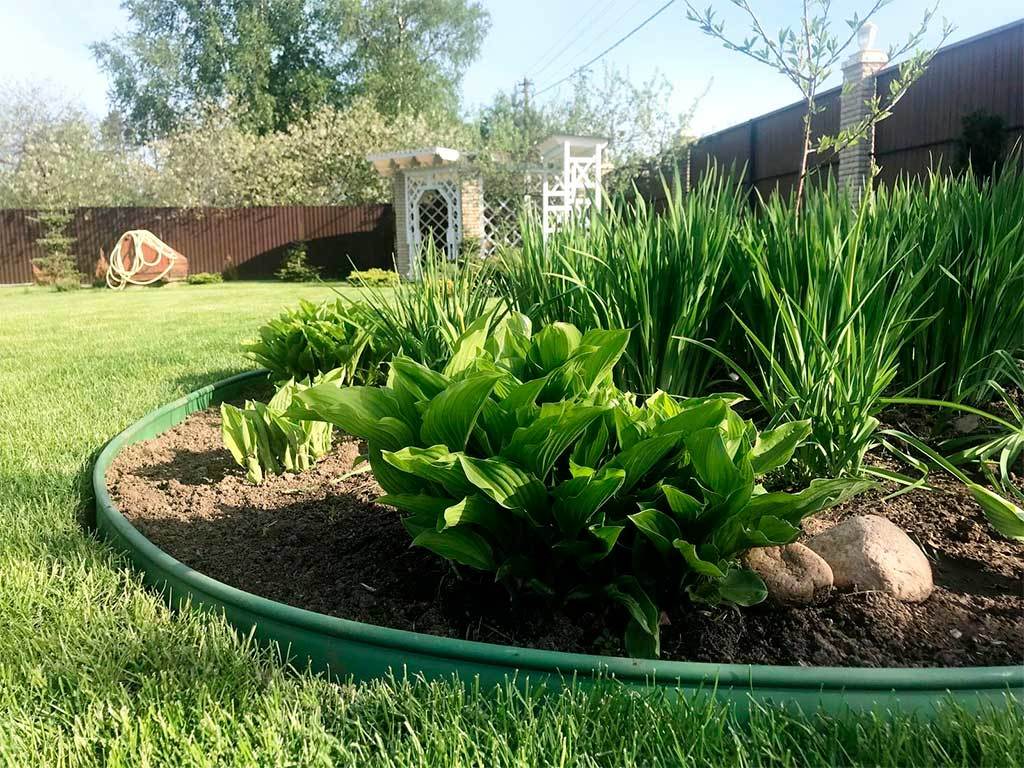 Садовый бордюр "Канта", оливковый ГеоПластБорд GPBST-30 - Вид №2