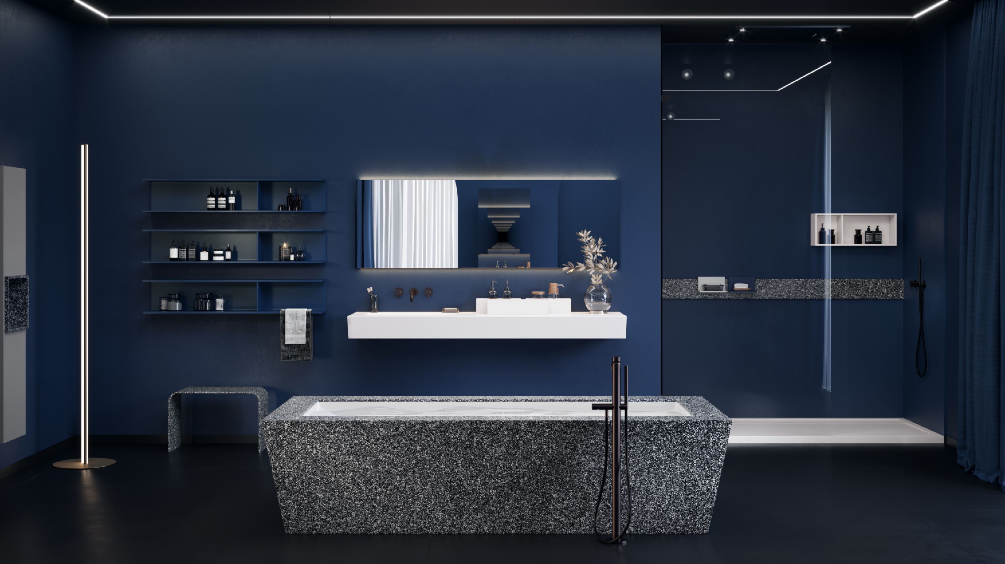 Мебель для ванной комнаты Corian® Acquapazza чистый ARCH-00006489 - Вид №1