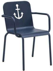 iSimar Садовый стул из стали с подлокотниками Nautic 8116