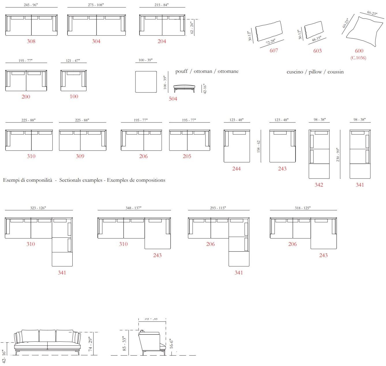 Max Divani Модульный диван с шезлонгом sun-id-1404051 - Вид №7