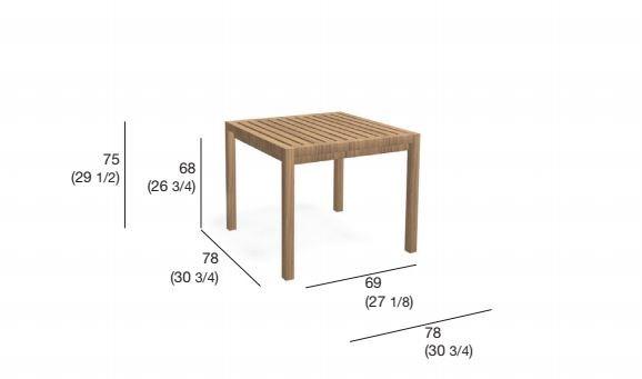 RODA Садовый стол из тикового дерева Plaza sun-id-1502448 - Вид №1