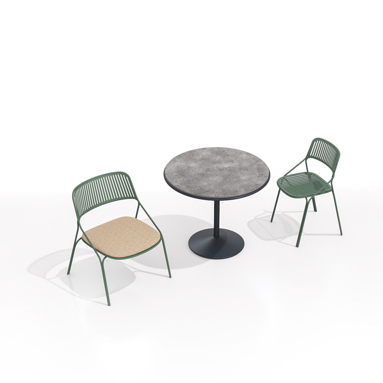 Круглый стальной стол с порошковым покрытием BABEL D Jos ARCH-00089796 - Вид №5