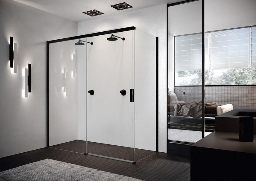 NOVELLINI Душевой уголок угловой с раздвижной дверцей Opera sun-id-1422869 - Вид №2