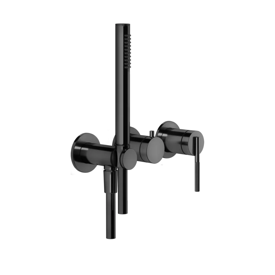 Смеситель для душа 63545 706 Gessi Ingranaggio ЧЕРНЫЙ МЕТАЛЛ PVD 63545706