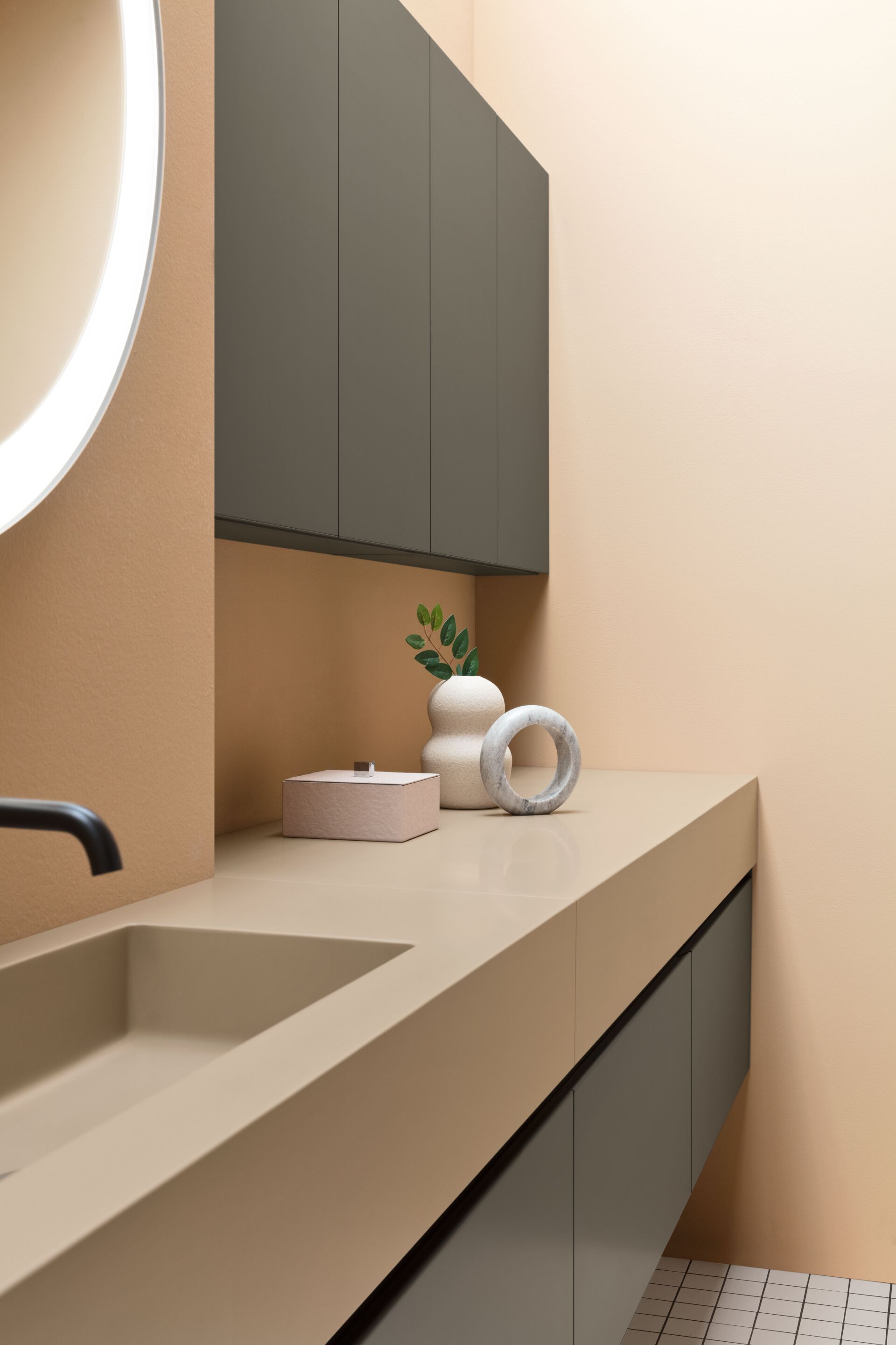 Матовый лакированный деревянный подвесной умывальник ARBLU Dress System ARCH-00067349 - Вид №1