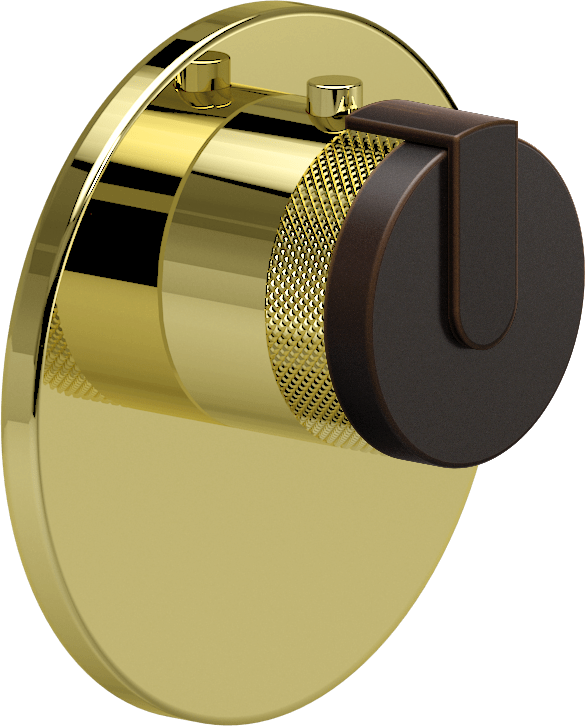 E-8027-R1OBE-L1OB-PB-T Термостатический переключатель 3/4-Внешняя часть GRAFF MOD+