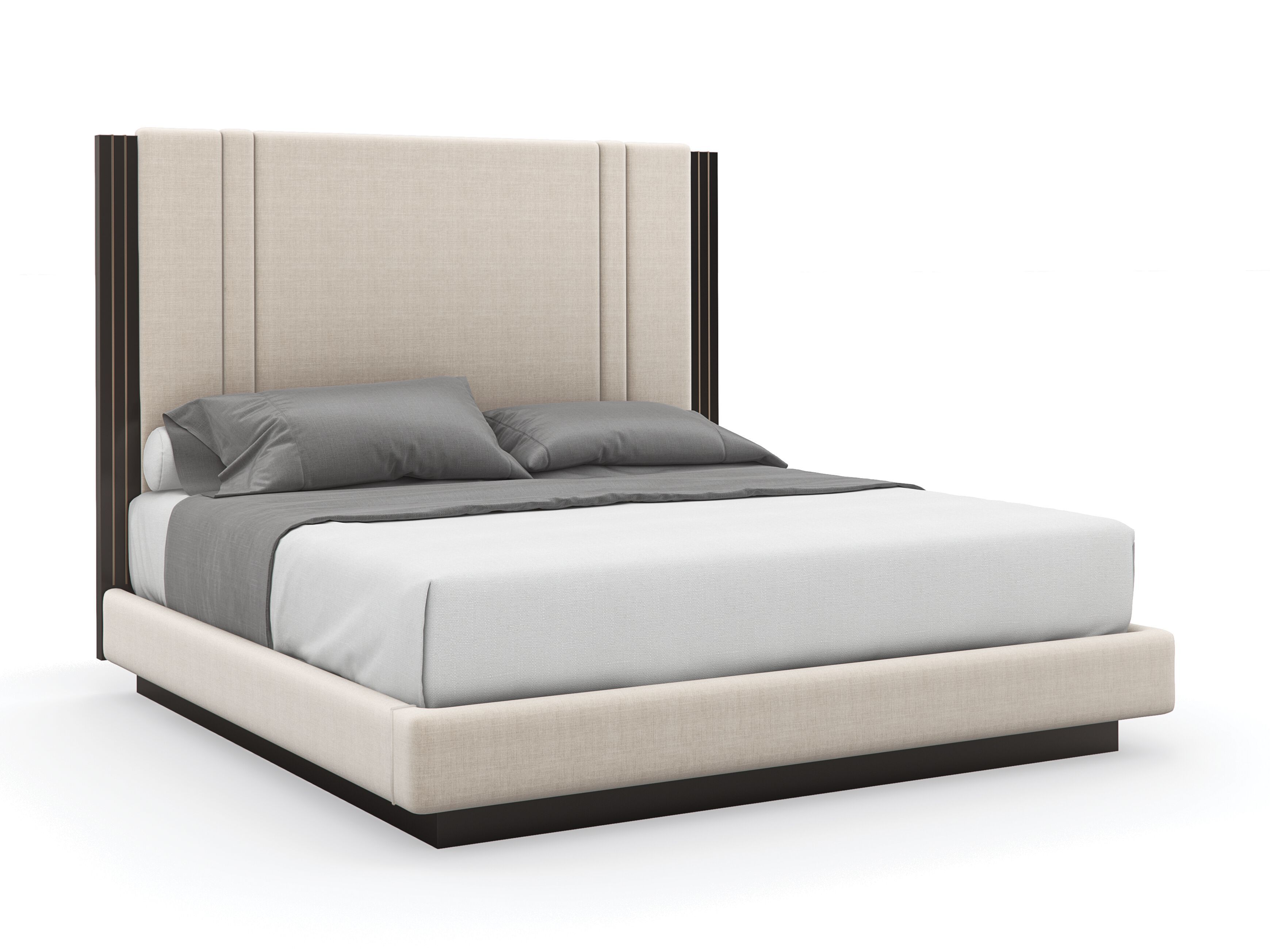 Двуспальная кровать из ткани с высоким изголовьем Caracole DECENT PROPOSAL ARCH-00113562