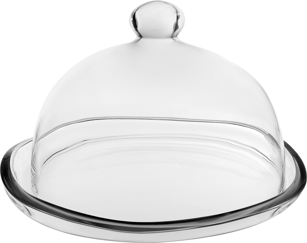 10601680 Vidivi Блюдо Vidivi "Барена" 28см с крышкой 23см Стекло 