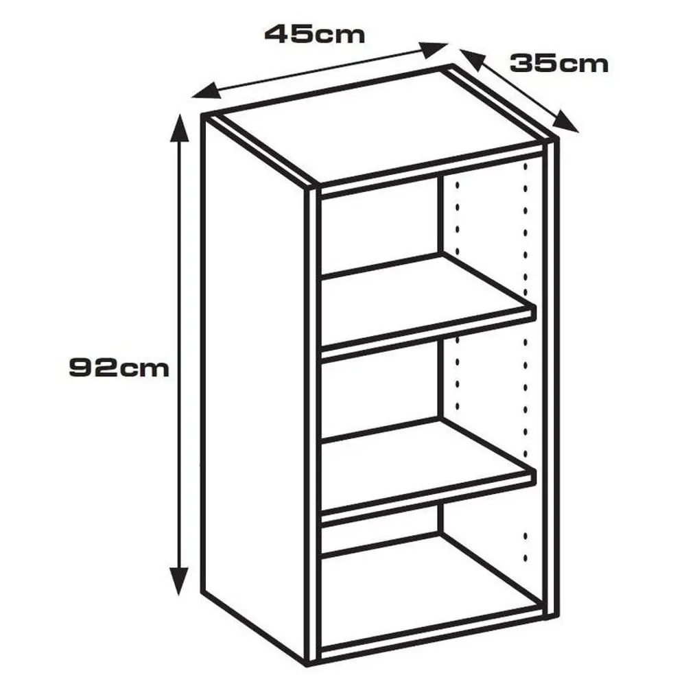 Каркас навесной 45x92x35 см, ЛДСП, цвет белый 13252151 STLM-2206068 DELINIA  - Вид №7