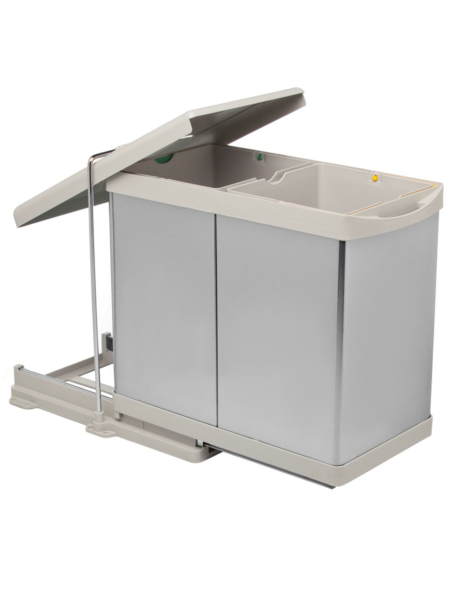 Контейнер для мусора на дверцу Alpha 400/28 Metallic Grey NAVAKO 10011