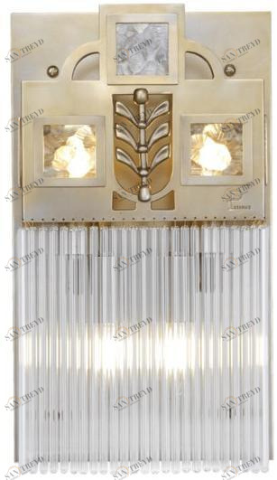 Patinas Lighting Настенный светильник из латуни ручной работы Wiener sun-id-1505870