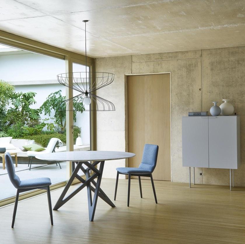 Ligne Roset Круглый обеденный стол из каррарского мрамора sun-id-1468496 - Вид №3