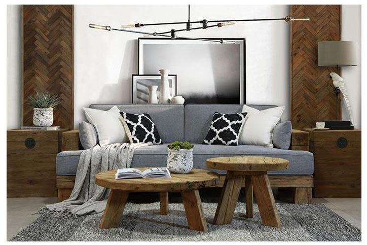 Arrediorg.it® Круглый журнальный столик из сосны ручной работы Woodside Ah661 table  - Вид №1