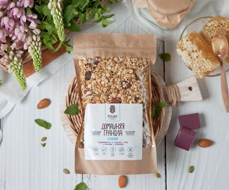 6454 Гранола "Фитнес" Вкусляндия 