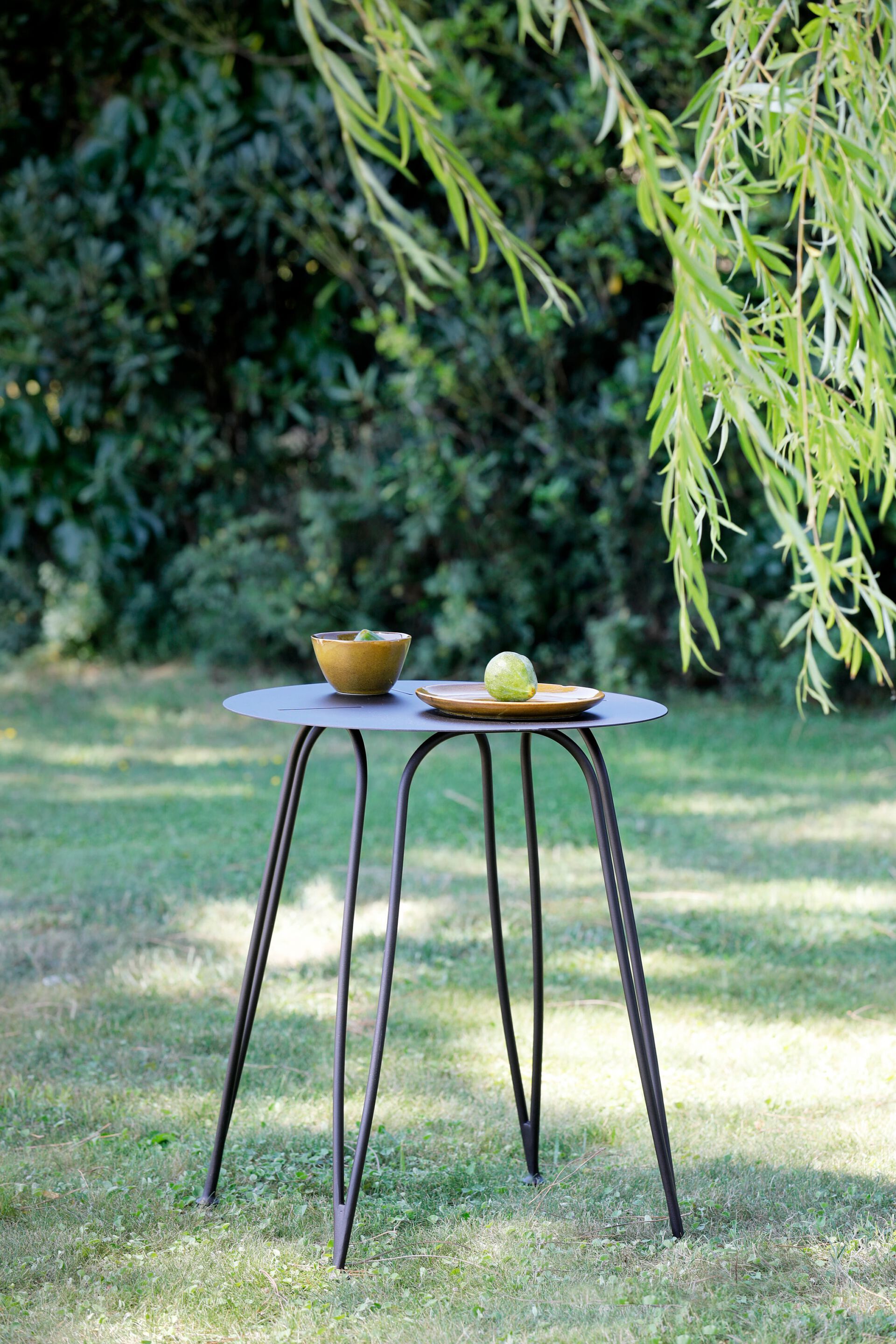 Круглый железный садовый журнальный столик Unopiù Овен ARCH-00134680