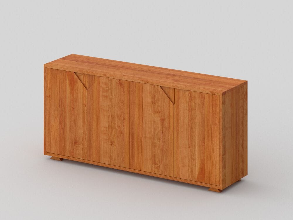 Шкаф из массива дерева с распашными дверями Vitamin Design PYRA K97 ARCH-00117542 - Вид №1