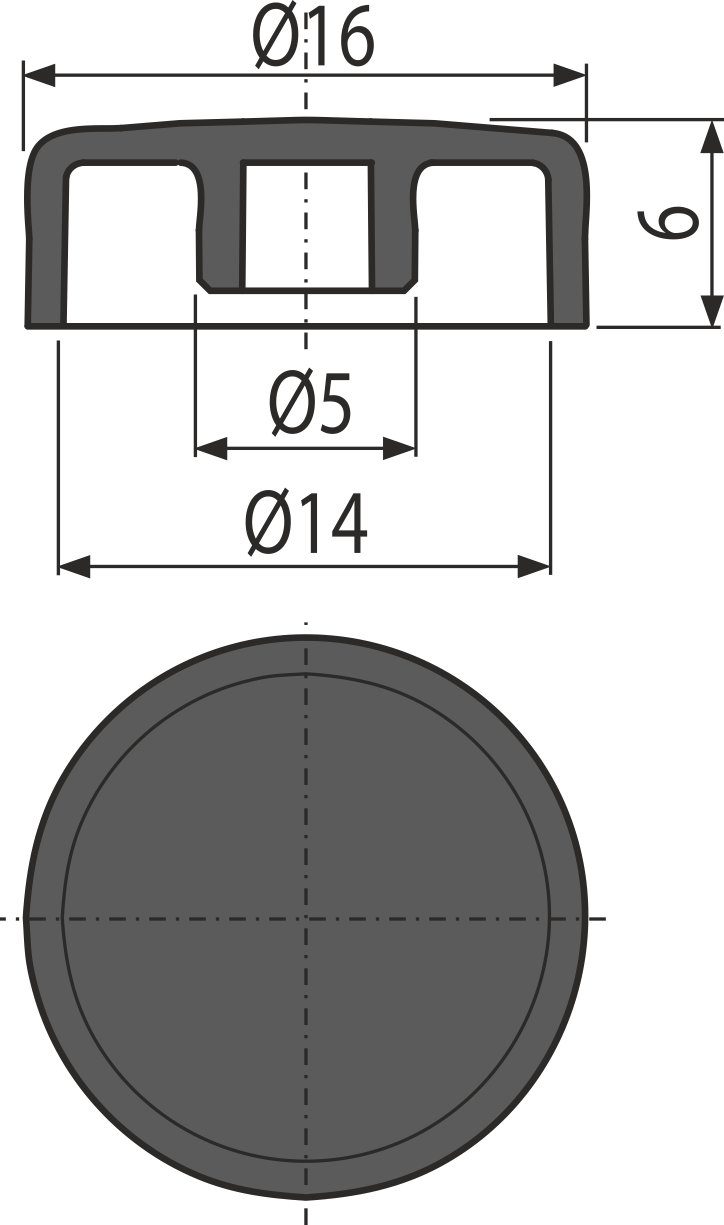 Заглушки болтов для чугунных решеток (8 штук) ALCAPLAST AVZP014L - Вид №1