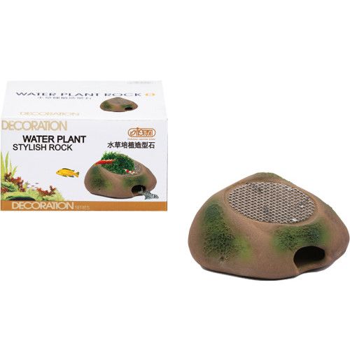 ПР0031720 Камень-укрытие для мелких рыб и керам.площадка с сеткой из нерж.стали д/культив. растений ISTA 