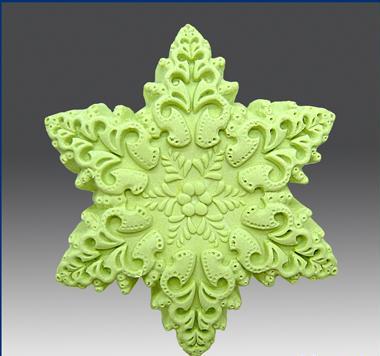 2212 Форма "Снежинка №8 S" силикон HobbyPage 