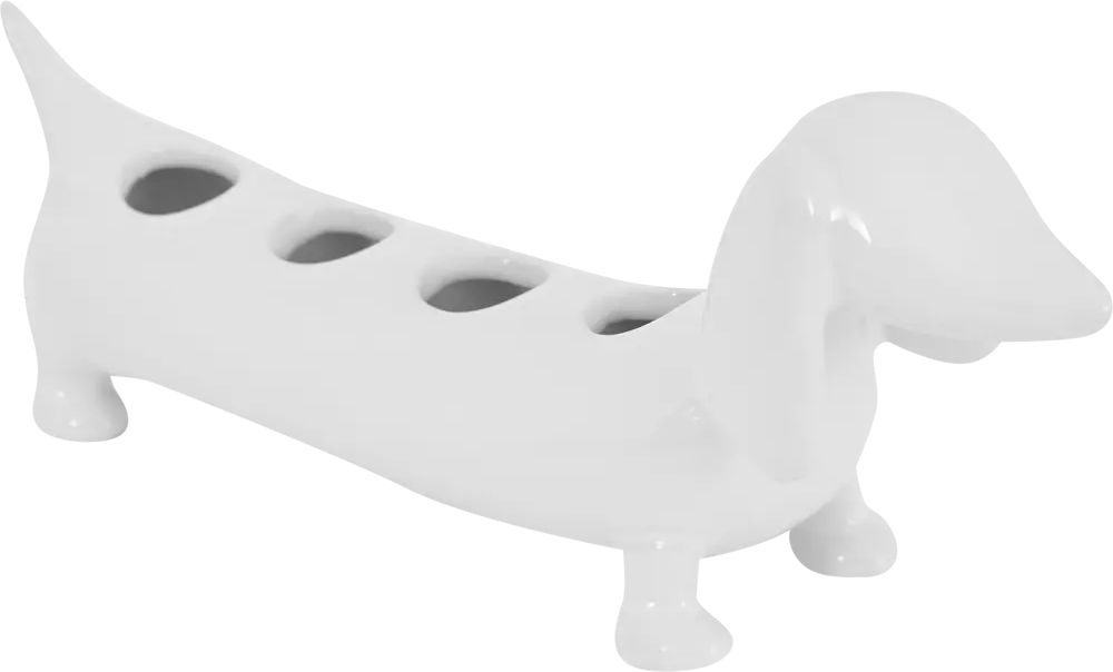 VIDAGE Держатель для щеток «Такса Жужа» — керамический декор для ванной 85104887