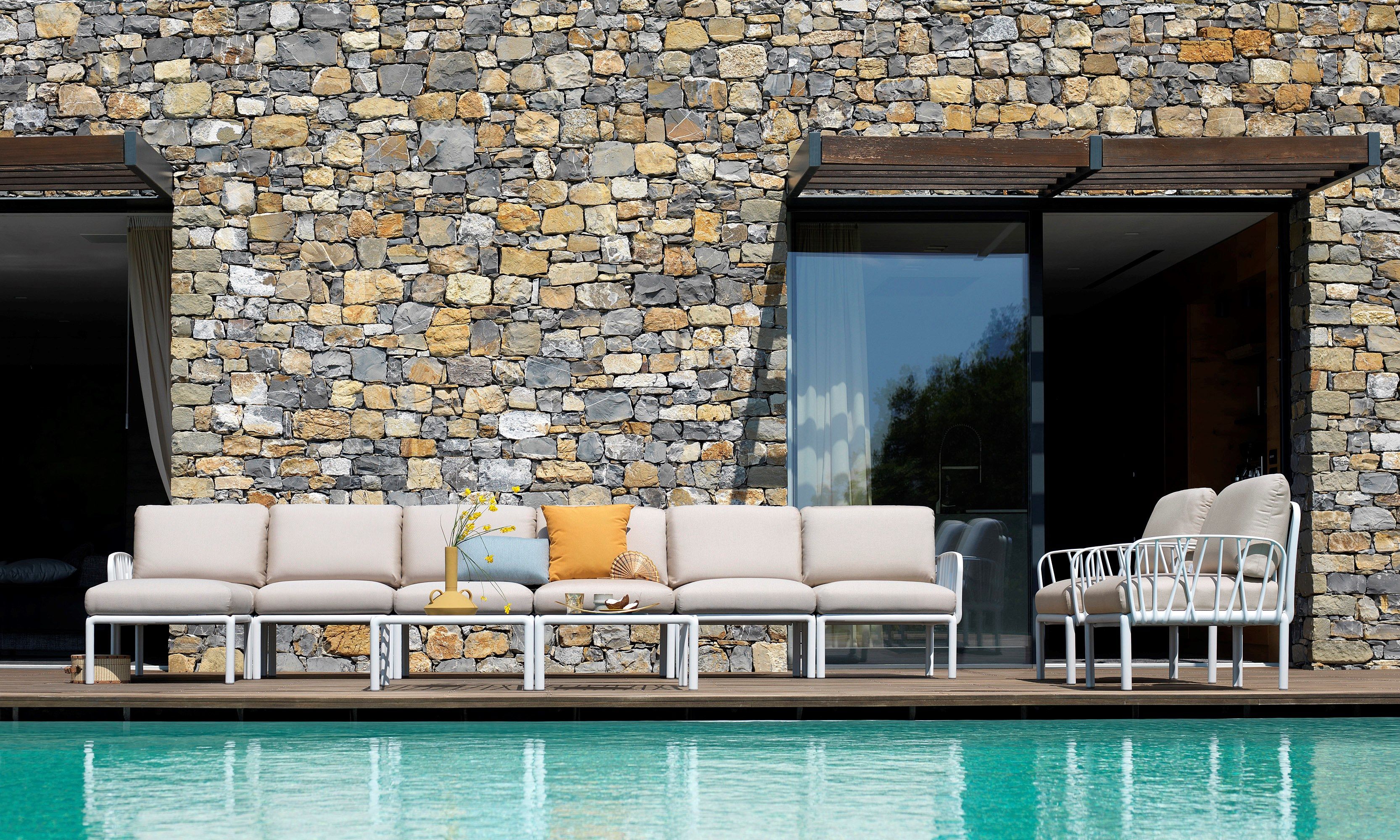 Стеклянный квадратный садовый столик Nardi ARCH-00041085 - Вид №9