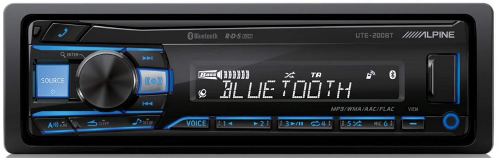 1394048 Автопроигрыватель Alpine UTE-200BT STDN-0061528